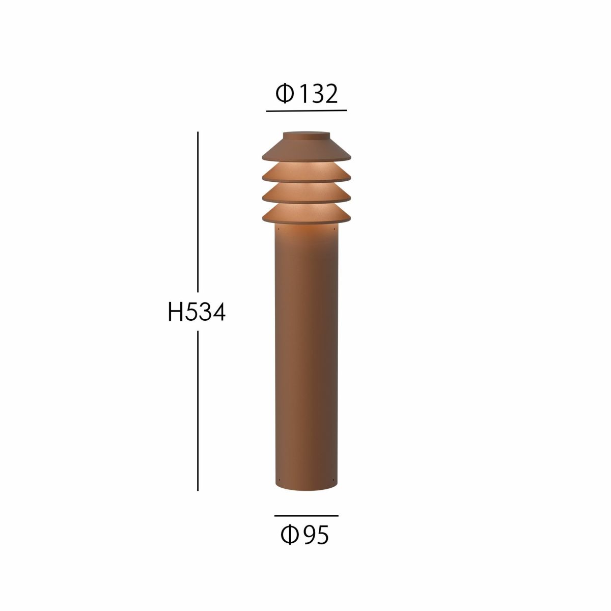 Louis Poulsen（ルイスポールセン） / Bysted Garden Bollard（ビュステッド ガーデン ボラード） / ロング / 2700K / 全3色 / 庭園灯