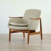 HOUSE OF FINN JUHL（ハウス・オブ・フィンユール） / 53 CHAIR W/ CUSHION / チーク材・オイル仕上げ / Moss 0020（モス） / ラウンジチェア