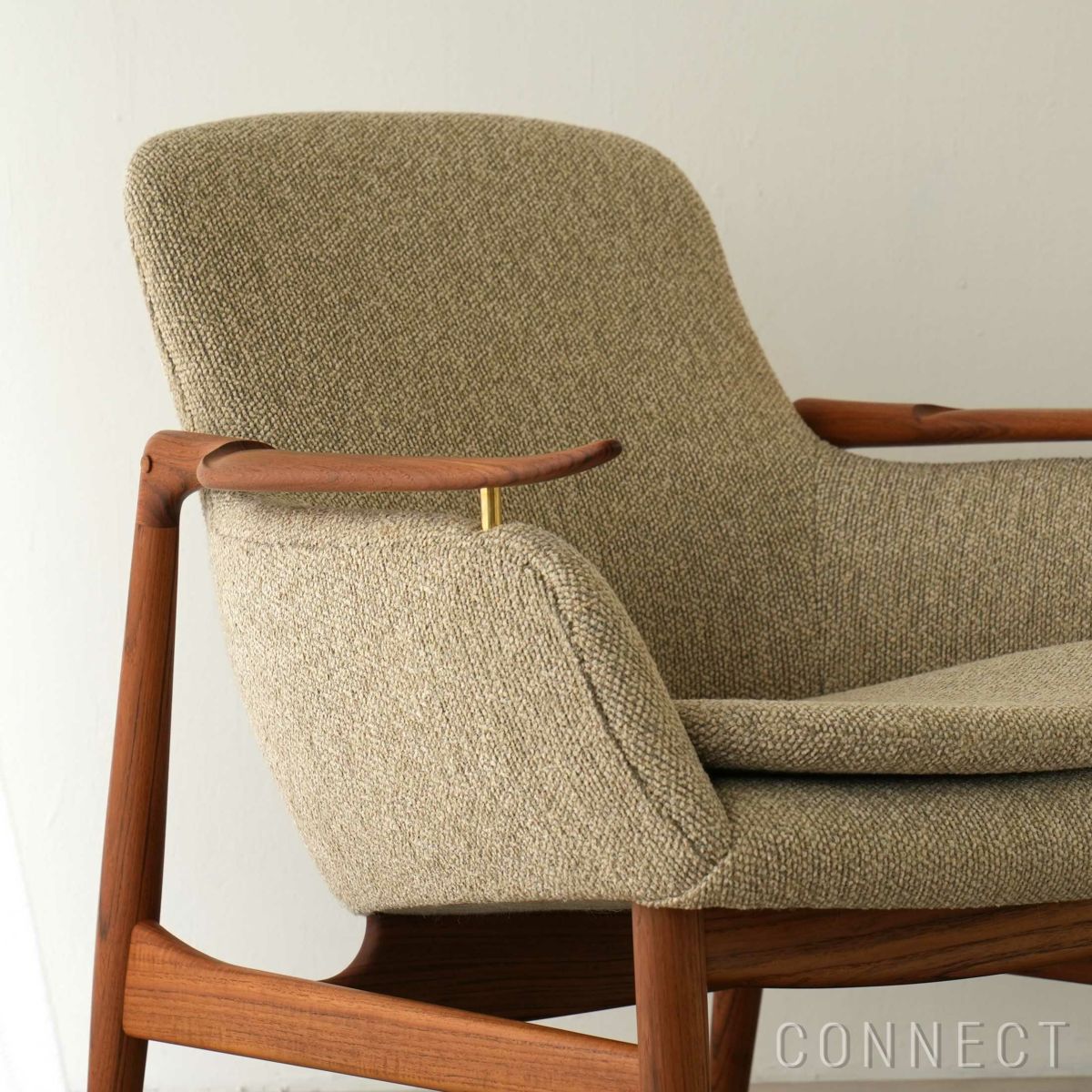 HOUSE OF FINN JUHL（ハウス・オブ・フィンユール） / 53 CHAIR W/ CUSHION / チーク材・オイル仕上げ / Moss 0020（モス） / ラウンジチェア