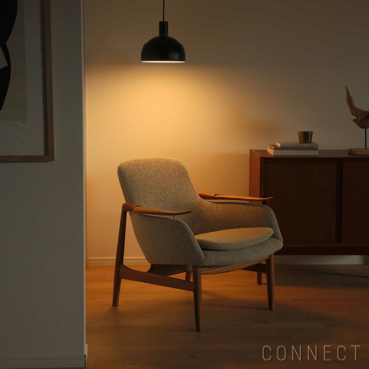 HOUSE OF FINN JUHL（ハウス・オブ・フィンユール） / 53 CHAIR W/ CUSHION / チーク材・オイル仕上げ / Moss 0020（モス） / ラウンジチェア