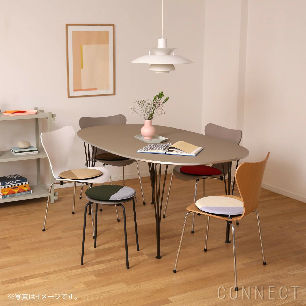 MELLEM（メレム） / Kvadrat/Raf Simons（クヴァドラ/ラフ・シモンズ） / ラウンドシートクッション / Vidar（ヴィダー） アソートA / 全6色 / クッション