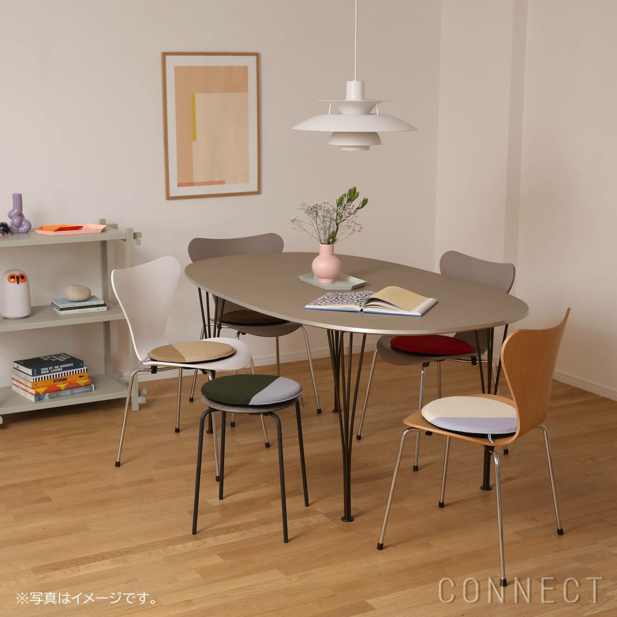 MELLEM（メレム） / Kvadrat/Raf Simons（クヴァドラ/ラフ・シモンズ） / ラウンドシートクッション / Vidar（ヴィダー） アソートB / 全6色 / クッション