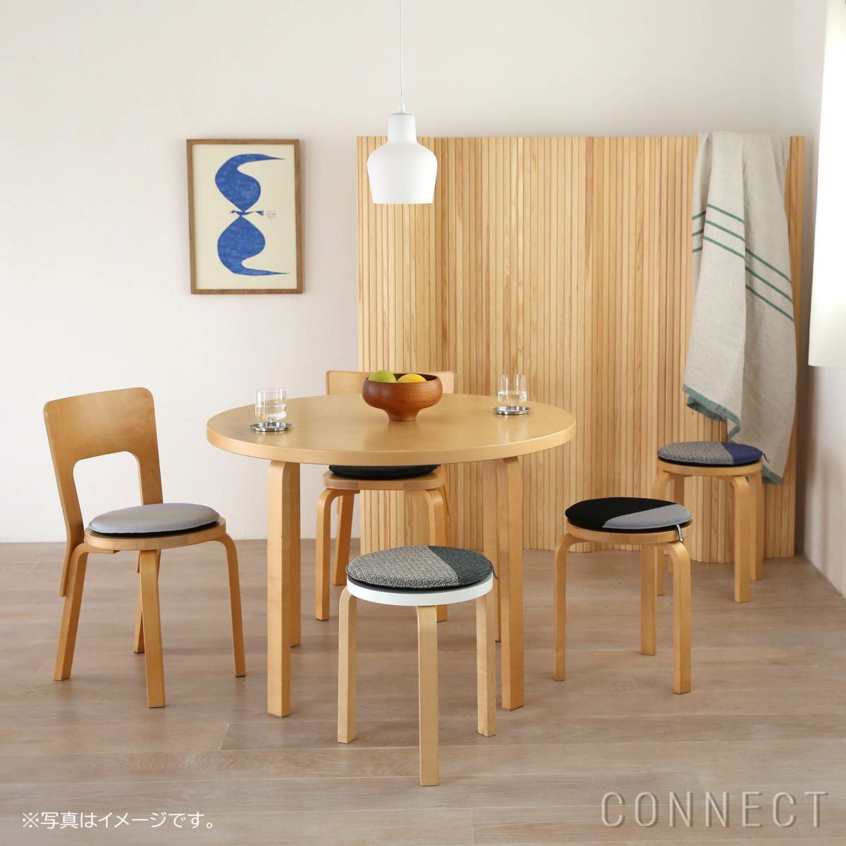 MELLEM（メレム） / Kvadrat/Raf Simons（クヴァドラ/ラフ・シモンズ） / 丸型シートクッション / Noise（ノイズ） アソート / 全5色 / クッション