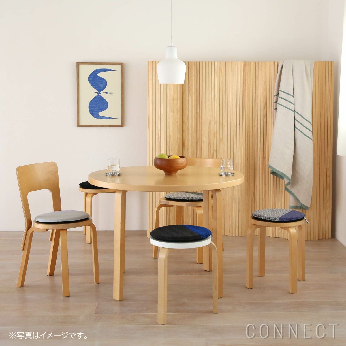 MELLEM（メレム） / Kvadrat/Raf Simons（クヴァドラ/ラフ・シモンズ） / 丸型シートクッション / Pulsar（パルサー） アソート / 全6色 / クッション