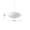 Herman Miller（ハーマンミラー） / NELSON SAUCER BUBBLE PENDANT SMALL（ネルソン ソーサー バブル ペンダント スモール） / φ445mm / ペンダントライト《LED電球プレゼント》