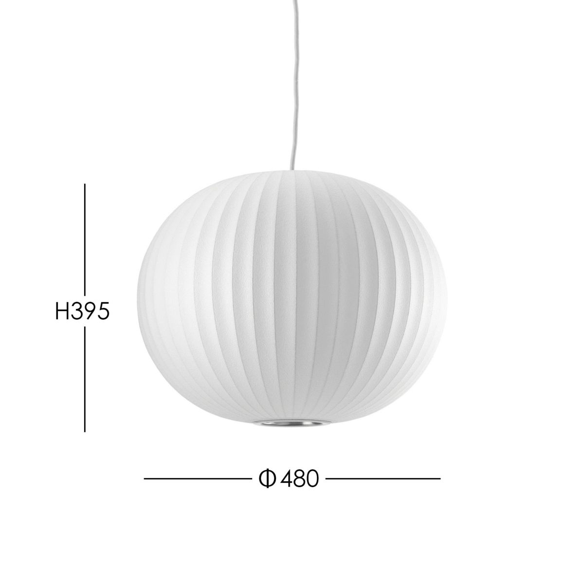 Herman Miller（ハーマンミラー） / NELSON BALL BUBBLE PENDANT MEDIUM（ネルソン ボール バブル ペンダント ミディアム） / φ480mm / ペンダントライト 《LED電球プレゼント》
