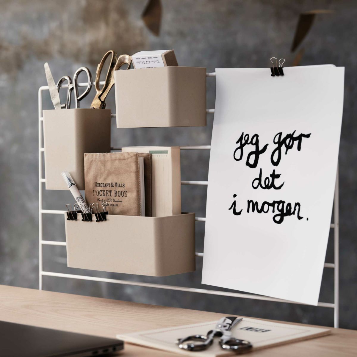 String Furniture（ストリング ファニチャー） / String System（ストリング システム） / オーガナイザー（ベージュ） / アクセサリーパーツ