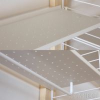 String Furniture（ストリング ファニチャー） / String System（ストリング システム） / メタルシェルフ ローエッジ（ホワイト） W53cm / アクセサリーパーツ