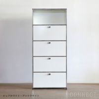 USMハラー（ユーエスエムハラー） / Cabinet（キャビネット） / W773×D373×H1790mm / ドロップダウンドア×4 / ピュアホワイト・アントラサイト