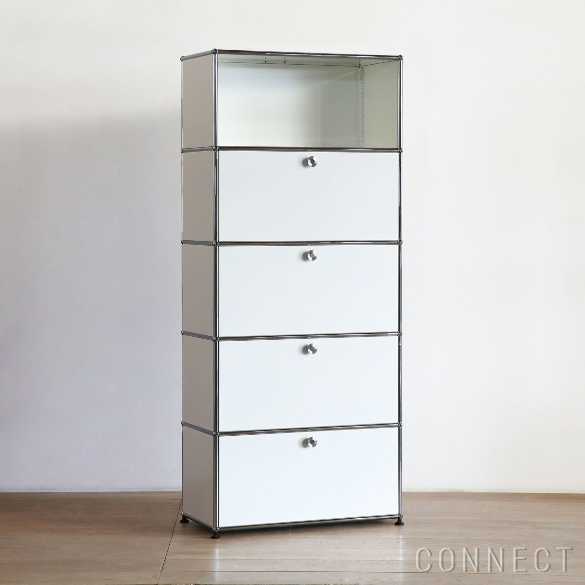 USMハラー（ユーエスエムハラー） / Cabinet（キャビネット） / W773×D373×H1790mm / ドロップダウンドア×4 / ピュアホワイト・アントラサイト