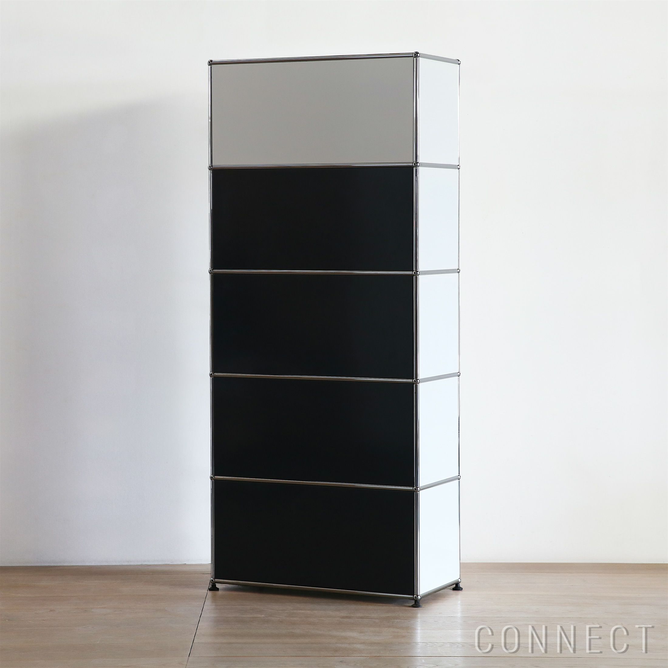 USMハラー（ユーエスエムハラー） / Cabinet（キャビネット） / W773×D373×H1790mm / ドロップダウンドア×4 / ピュアホワイト・アントラサイト