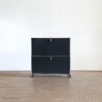 USMハラー（ユーエスエムハラー） / Lowboard（ローボード） / W773×D373×H780mm / ドロップダウンドア×2 ソフトキャスター×4（ロック機能なし×2 / ロック機能付き×2） / アントラサイト