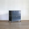 USMハラー（ユーエスエムハラー） / Lowboard（ローボード） / W773×D373×H780mm / ドロップダウンドア×2 ソフトキャスター×4（ロック機能なし×2 / ロック機能付き×2） / アントラサイト