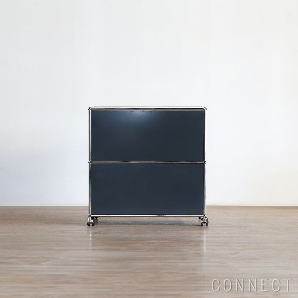 USMハラー（ユーエスエムハラー） / Lowboard（ローボード） / W773×D373×H780mm / ドロップダウンドア×2 ソフトキャスター×4（ロック機能なし×2 / ロック機能付き×2） / アントラサイト