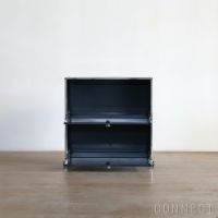 USMハラー（ユーエスエムハラー） / Lowboard（ローボード） / W773×D373×H780mm / ドロップダウンドア×2 ソフトキャスター×4（ロック機能なし×2 / ロック機能付き×2） / アントラサイト