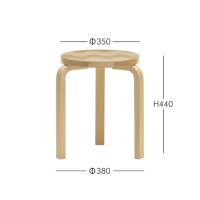 Artek（アルテック） ＋ Marimekko（マリメッコ） / STOOL 60 Lokki（スツール60 ロッキ） / バーチ材 / ナチュラルラッカー 《90周年 Anniversary editions》