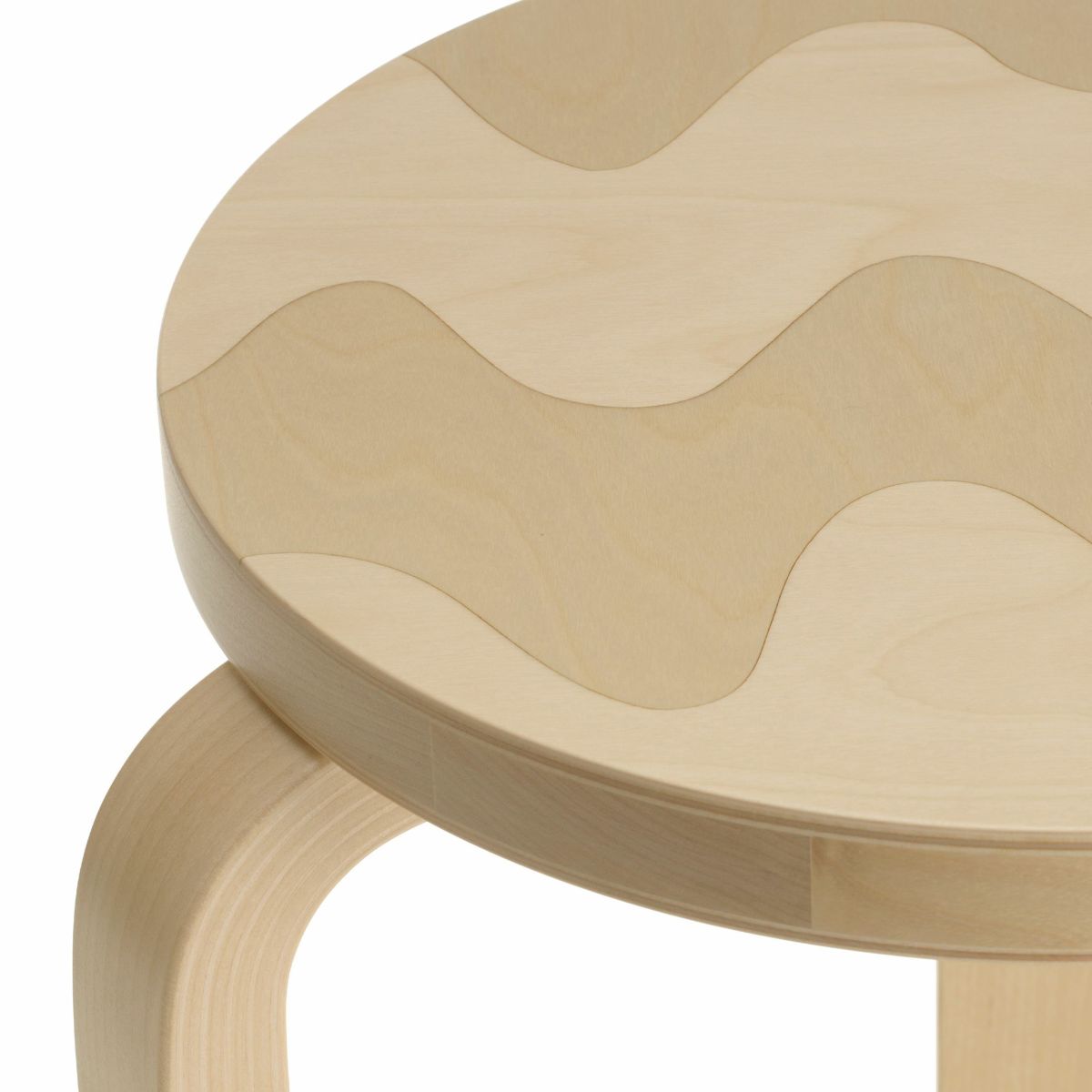 Artek（アルテック） ＋ Marimekko（マリメッコ） / STOOL 60 Lokki（スツール60 ロッキ） / バーチ材 / ナチュラルラッカー 《90周年 Anniversary editions》