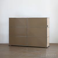 USMハラー（ユーエスエムハラー） / Cabinet（キャビネット） / W1523×D373×H1090mm / ドロップダウンドア×4 エクステンションシェルフ×2 ケーブルカットアウト（コンセント穴×1） / USMベージュ