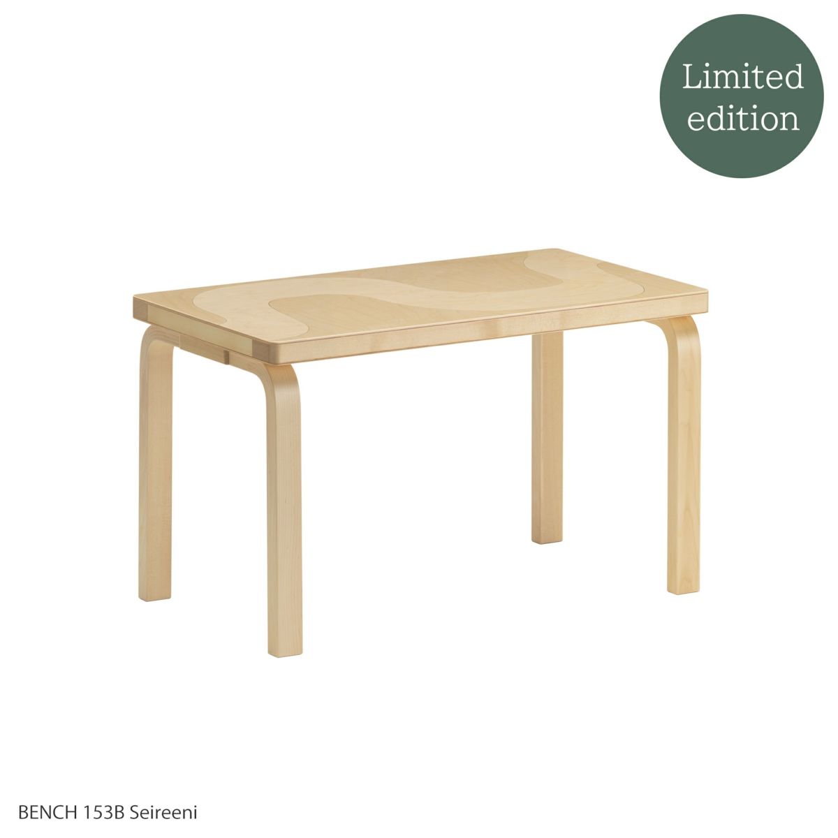 Artek（アルテック） ＋ Marimekko（マリメッコ） / BENCH 153B Seireeni（ベンチ 153B セイレーニ） / バーチ材 / ナチュラルラッカー 《90周年 Anniversary editions》