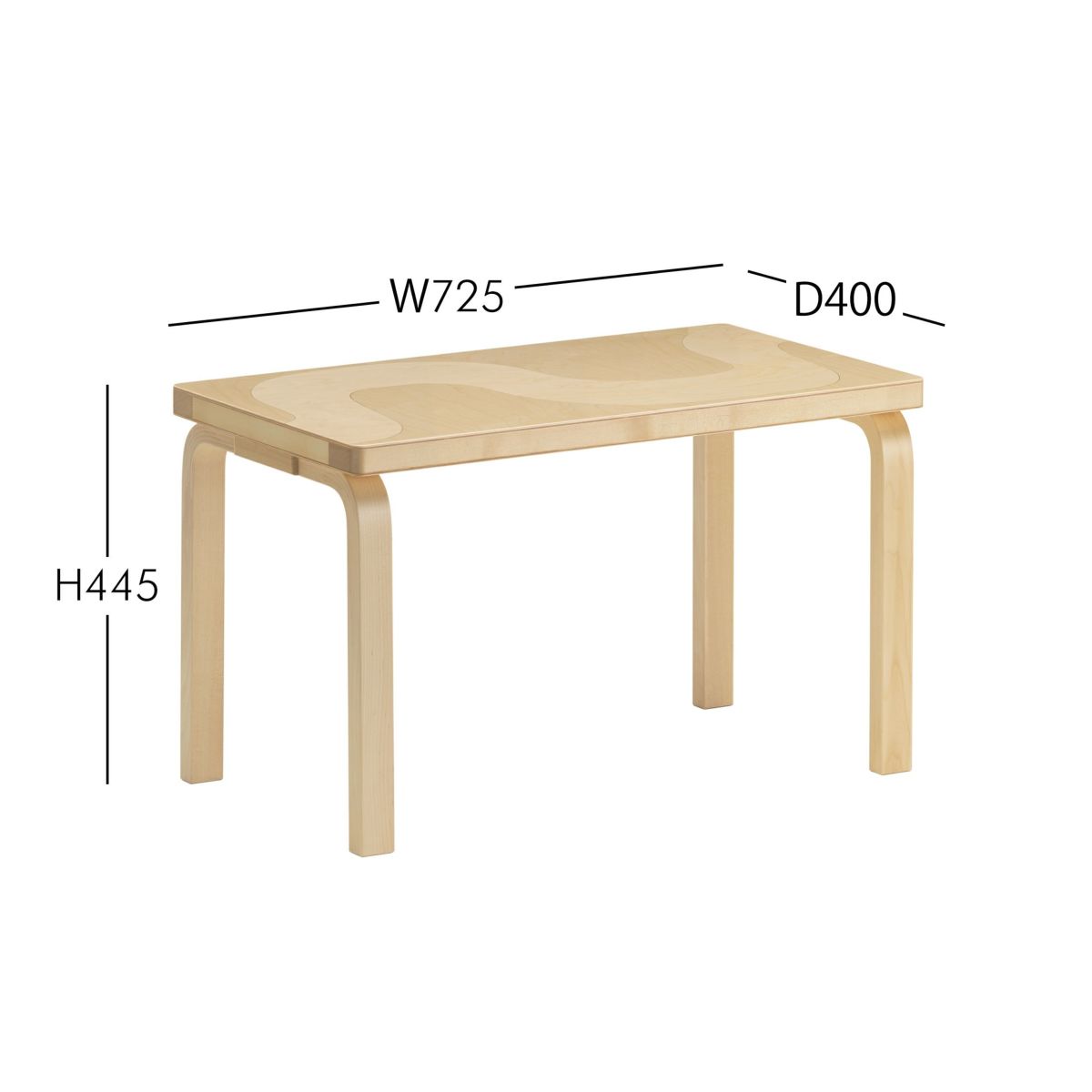 Artek（アルテック） ＋ Marimekko（マリメッコ） / BENCH 153B Seireeni（ベンチ 153B セイレーニ） / バーチ材 / ナチュラルラッカー 《90周年 Anniversary editions》