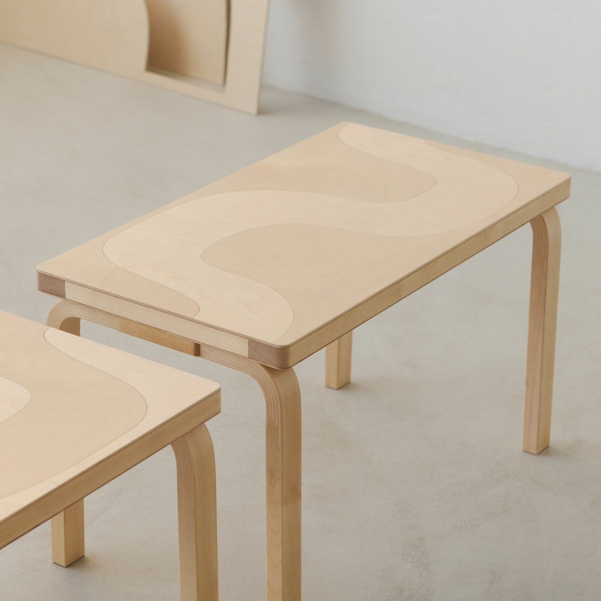 Artek（アルテック） ＋ Marimekko（マリメッコ） / BENCH 153B Seireeni（ベンチ 153B セイレーニ） / バーチ材 / ナチュラルラッカー 《90周年 Anniversary editions》