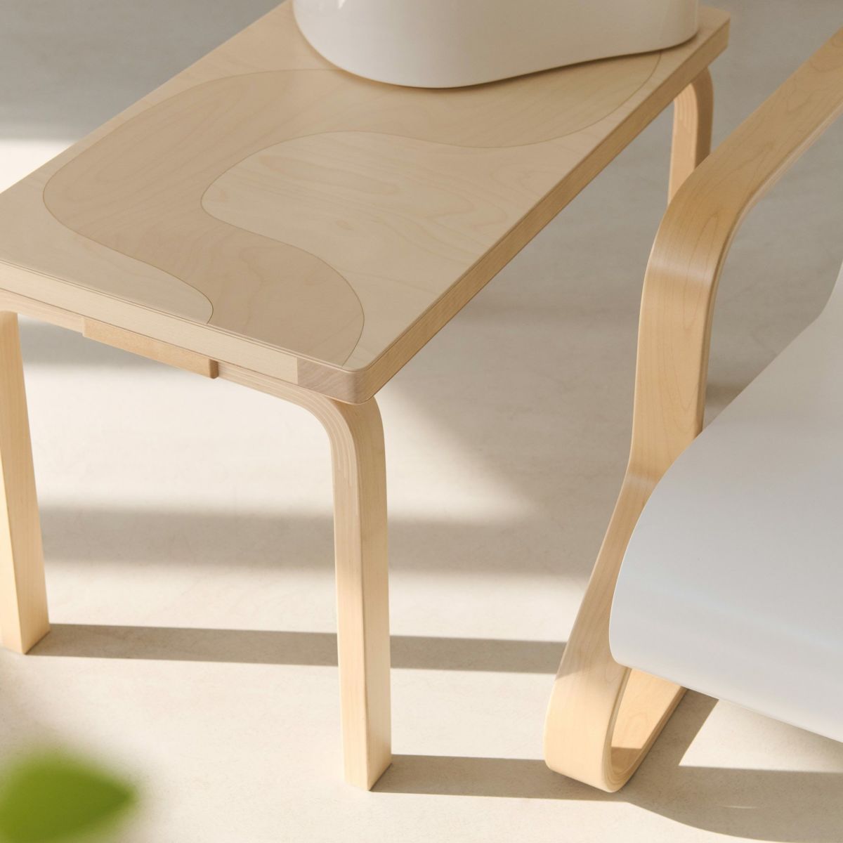 Artek（アルテック） ＋ Marimekko（マリメッコ） / BENCH 153B Seireeni（ベンチ 153B セイレーニ） / バーチ材 / ナチュラルラッカー 《90周年 Anniversary editions》