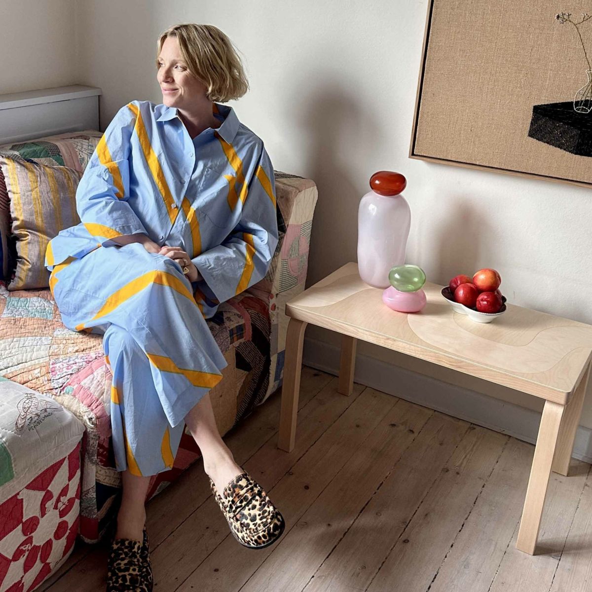 Artek（アルテック） ＋ Marimekko（マリメッコ） / BENCH 153B Seireeni（ベンチ 153B セイレーニ） / バーチ材 / ナチュラルラッカー 《90周年 Anniversary editions》