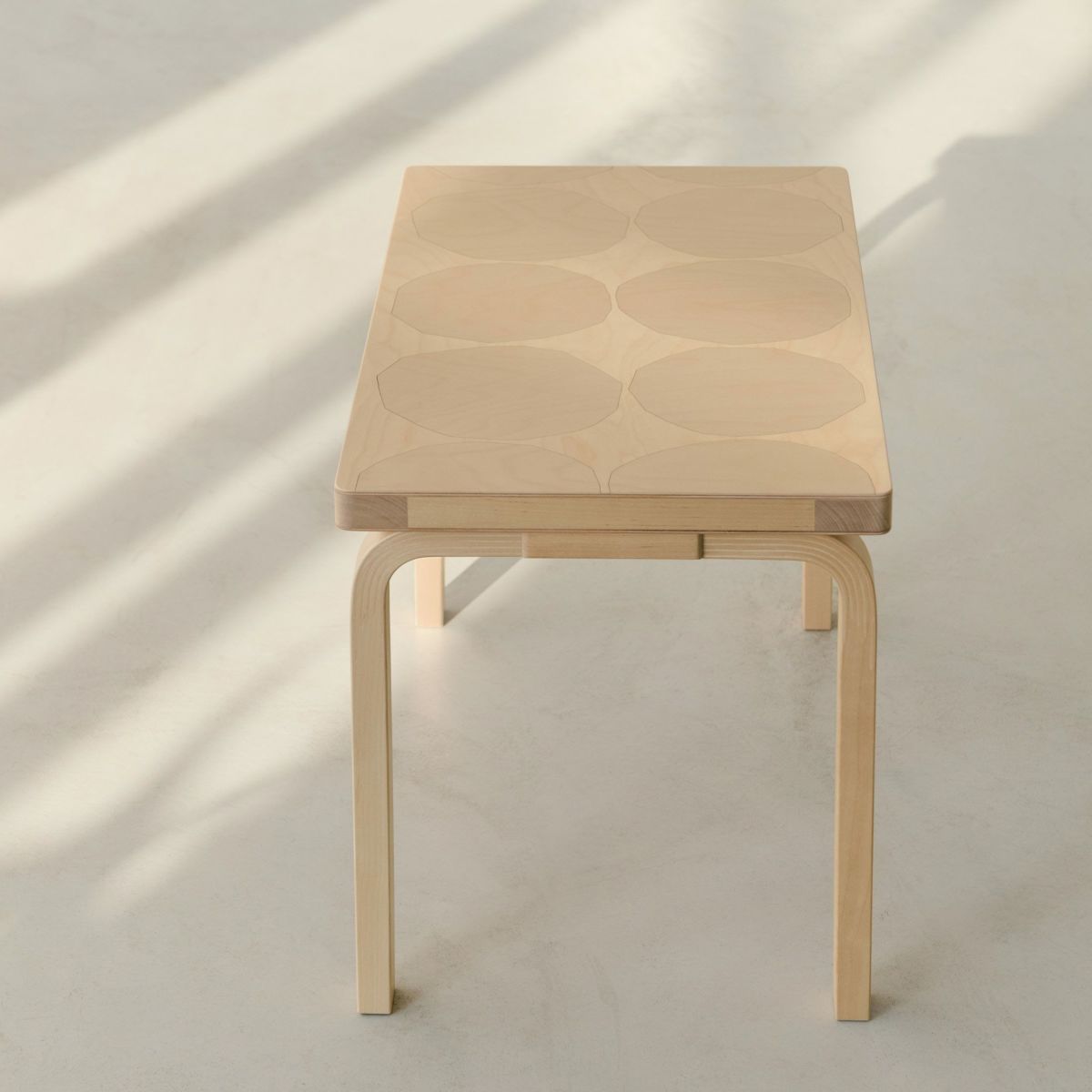 Artek（アルテック） ＋ Marimekko（マリメッコ） / BENCH 153B Kivet（ベンチ 153B キヴェット） / バーチ材 / ナチュラルラッカー 《90周年 Anniversary editions》