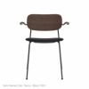 【アウトレット】CO DINING CHAIR（コ ダイニングチェア）/ アームチェア / Sierra（シエラ）1001 / ブラックベース