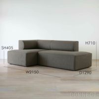 アウトレット】EAVE MODULAR SOFA（イーブ モジュラーソファ） 86 / 2シーター / CONFIGURATION 7 （左アーム付き） / Barnum Boucle（バーナム ブークレ） 10