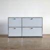 USMハラー（ユーエスエムハラー） / Sideboard（サイドボード） / W1273×D373×H740mm / ドロップダウンドア×2 / エクステンションドア×1 / ライトグレー・USMオレンジ