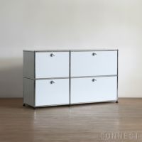USMハラー（ユーエスエムハラー） / Sideboard（サイドボード） / W1273×D373×H740mm / ドロップダウンドア×2 / エクステンションドア×1 / ライトグレー・USMオレンジ