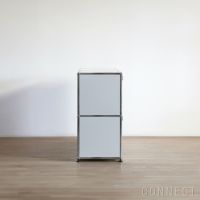 USMハラー（ユーエスエムハラー） / Sideboard（サイドボード） / W1273×D373×H740mm / ドロップダウンドア×2 / エクステンションドア×1 / ライトグレー・USMオレンジ