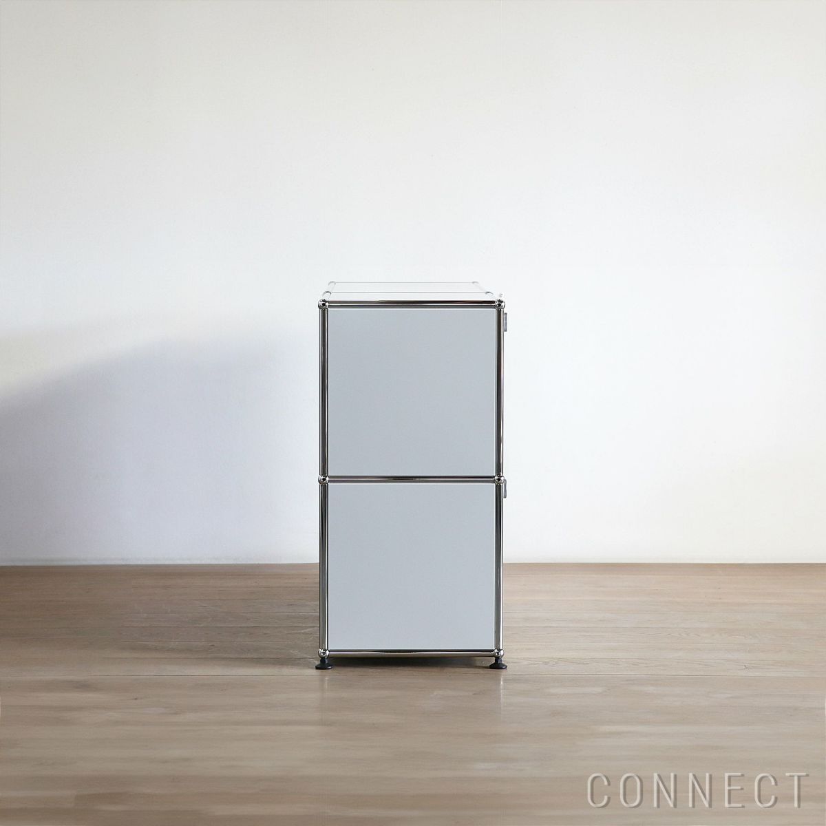 USMハラー（ユーエスエムハラー） / Sideboard（サイドボード） / W1273×D373×H740mm / ドロップダウンドア×2 / エクステンションドア×1 / ライトグレー・USMオレンジ