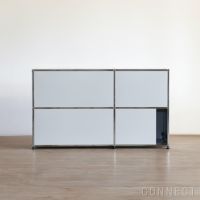 USMハラー（ユーエスエムハラー） / Sideboard（サイドボード） / W1273×D373×H740mm / ドロップダウンドア×2 / エクステンションドア×1 / ライトグレー・USMオレンジ