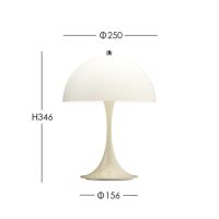 Louis Poulsen（ルイスポールセン） / Panthella 250 Portable（パンテラ 250 ポータブル） / オパール / 全4色 / テーブルランプ