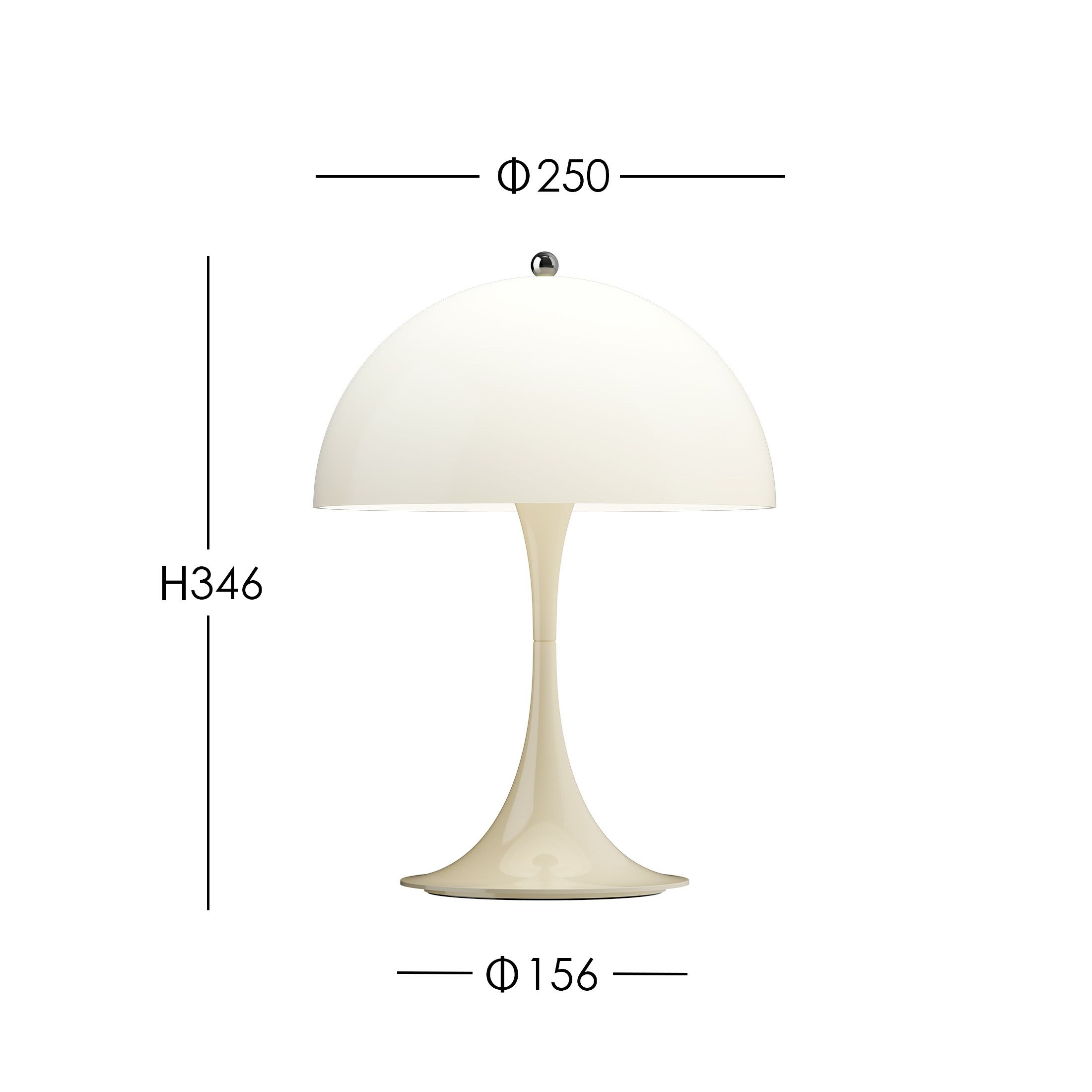 Louis Poulsen（ルイスポールセン） / Panthella 250 Portable（パンテラ 250 ポータブル） / オパール / 全4色 / テーブルランプ