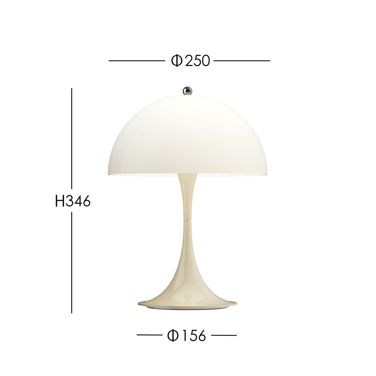 Louis Poulsen（ルイスポールセン） / Panthella 250 Portable（パンテラ 250 ポータブル） / オパール / 全4色 / テーブルランプ