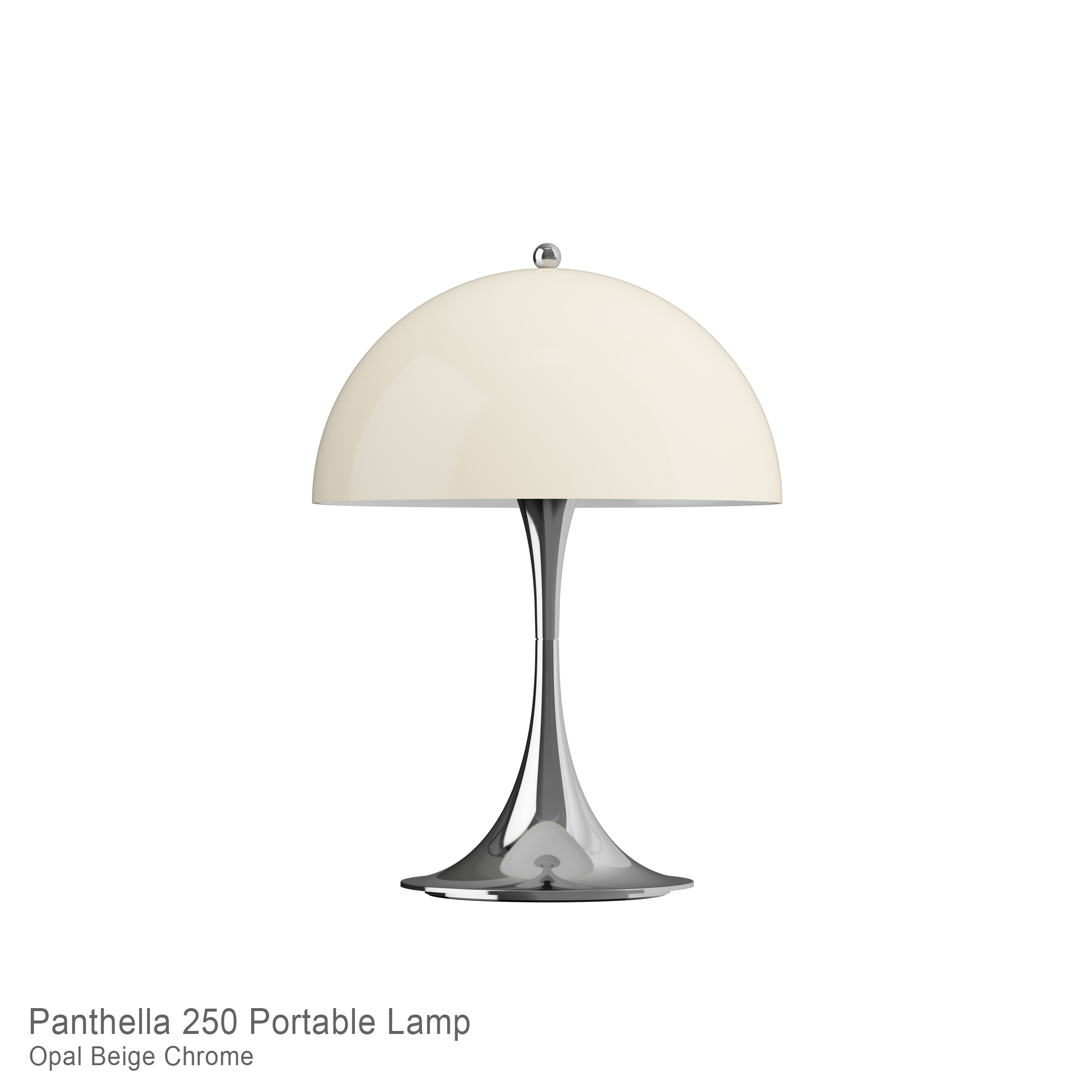 Louis Poulsen（ルイスポールセン） / Panthella 250 Portable（パンテラ 250 ポータブル） / オパール×クローム / 全2色 / テーブルランプ