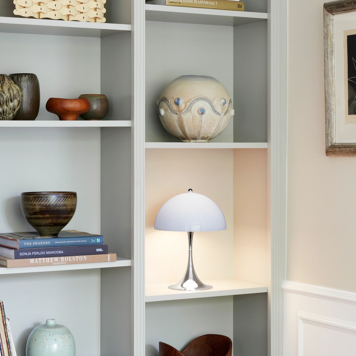 Louis Poulsen（ルイスポールセン） / Panthella 250 Portable（パンテラ 250 ポータブル） / オパール×クローム / 全2色 / テーブルランプ