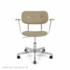 【アウトレット】Audo Copenhagen（オドー・コペンハーゲン） / CO TASK CHAIR（コ タスクチェア）/ アームチェア / ナチュラルオーク / Audo Boucle（オドー ブークレ）02 / キャスター付き回転ベース