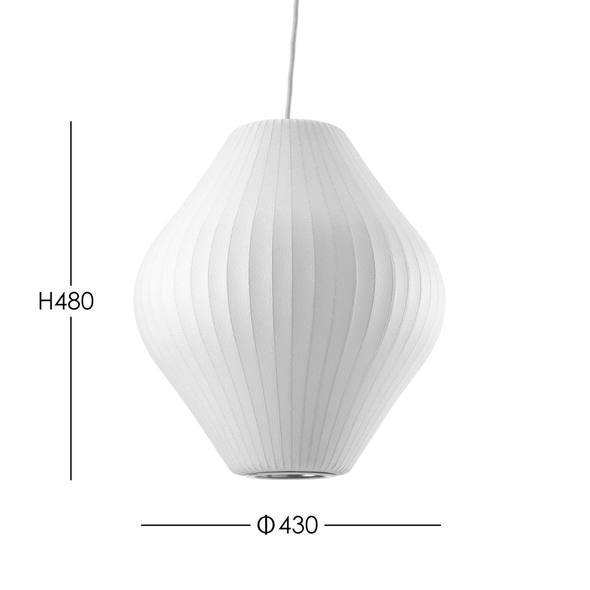 Herman Miller（ハーマンミラー） / NELSON PEAR BUBBLE PENDANT MEDIUM（ネルソン ペア バブル ペンダント ミディアム）  / φ430mm / ペンダントライト 《LED電球プレゼント》
