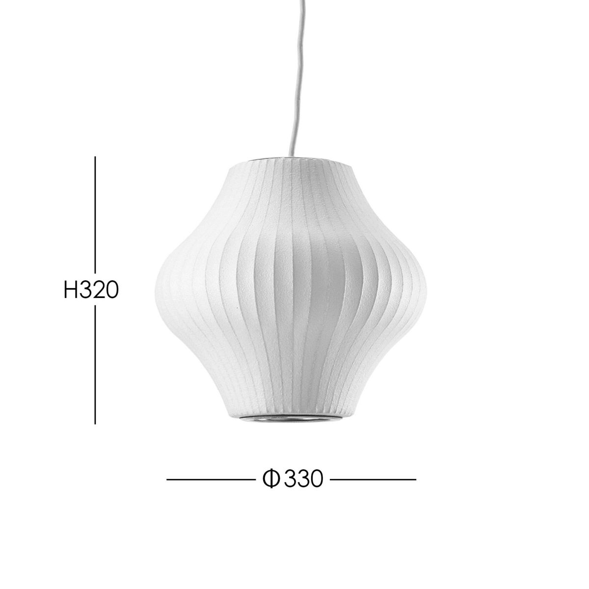Herman Miller（ハーマンミラー） / NELSON PEAR BUBBLE PENDANT SMALL（ネルソン ペア バブル ペンダント スモール）  / φ330mm / ペンダントライト 《LED電球プレゼント》