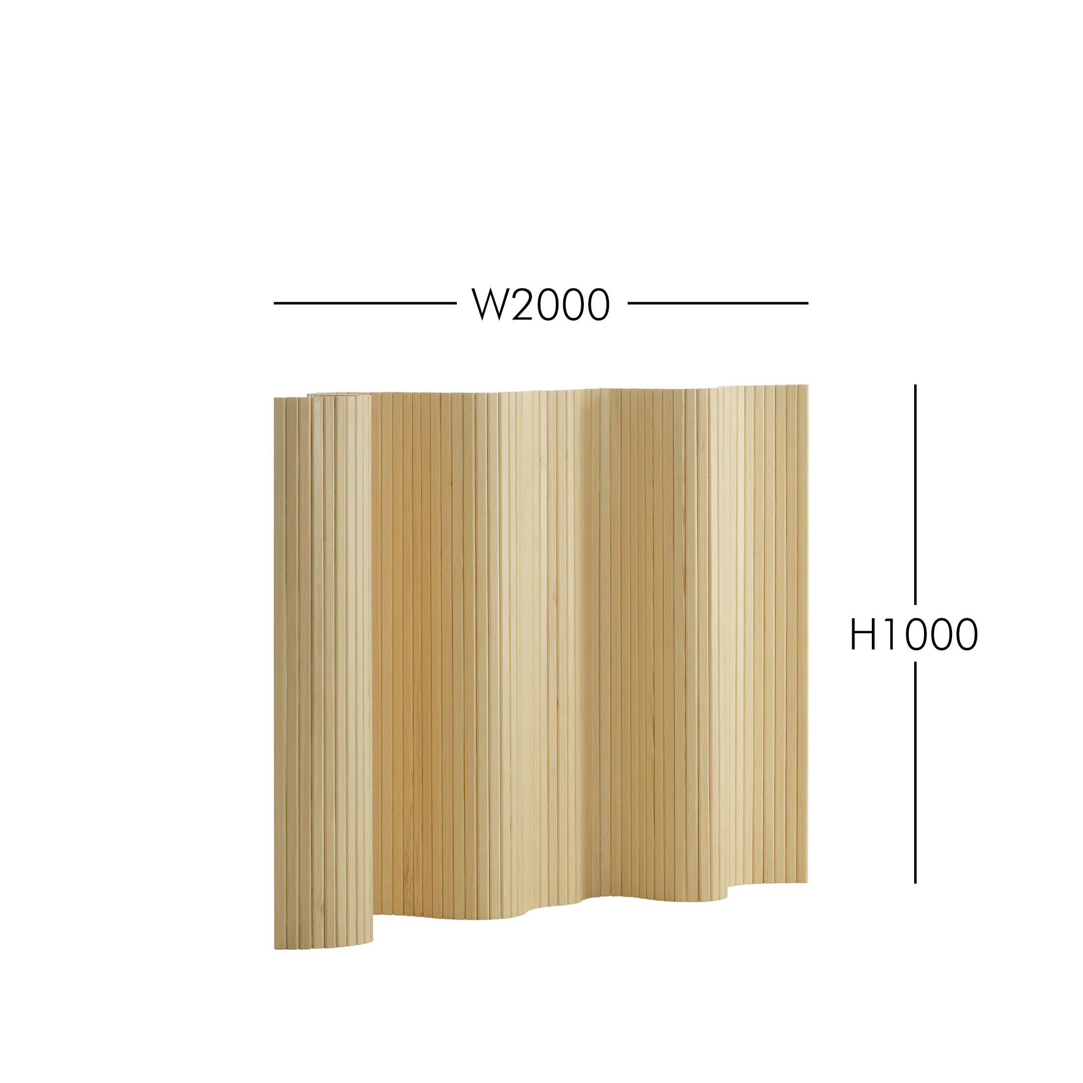 【10/15発売】Artek（アルテック） / SCREEN 100（スクリーン） / パーテーション 100 / Size D（H100cm） / パイン材・ナチュラルラッカー仕上げ 《90周年 Anniversary editions》