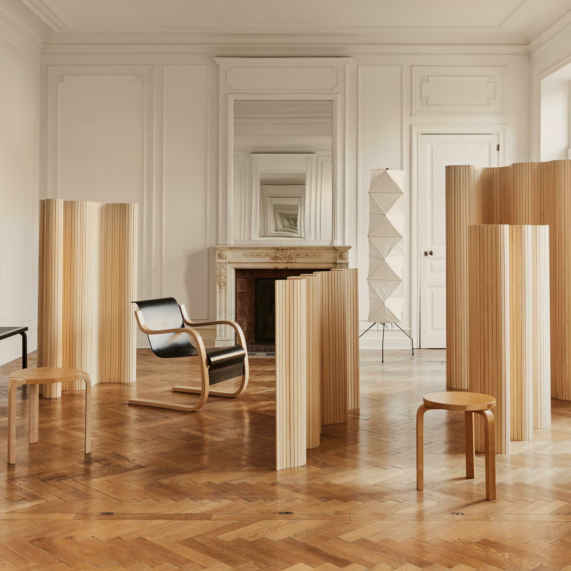 Artek（アルテック） / SCREEN 100（スクリーン） / パーテーション 100 / Size C（H130cm） / パイン材・ナチュラルラッカー仕上げ 《90周年 Anniversary editions》