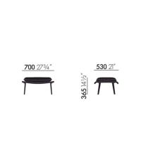 Vitra（ヴィトラ） / Slow Chair Ottoman （スローチェア オットマン） / Flocca （フロッカ）カバーカラー：ベージュ / ベース：アルミ ポリッシュ