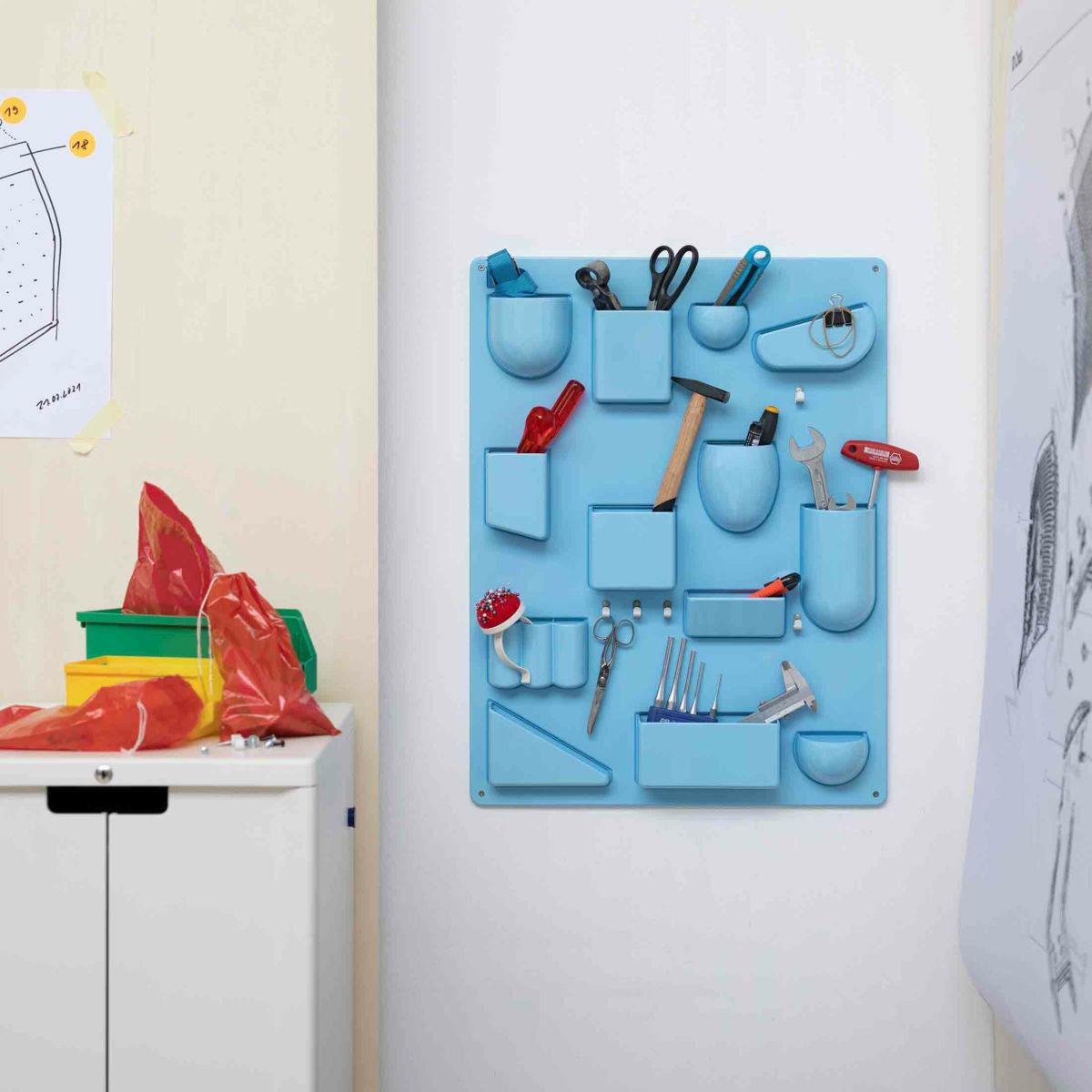 Vitra（ヴィトラ）/  Uten.Silo（ウーテン シロ）Ⅱ RE  / 全4色 / 壁掛け小物入れ