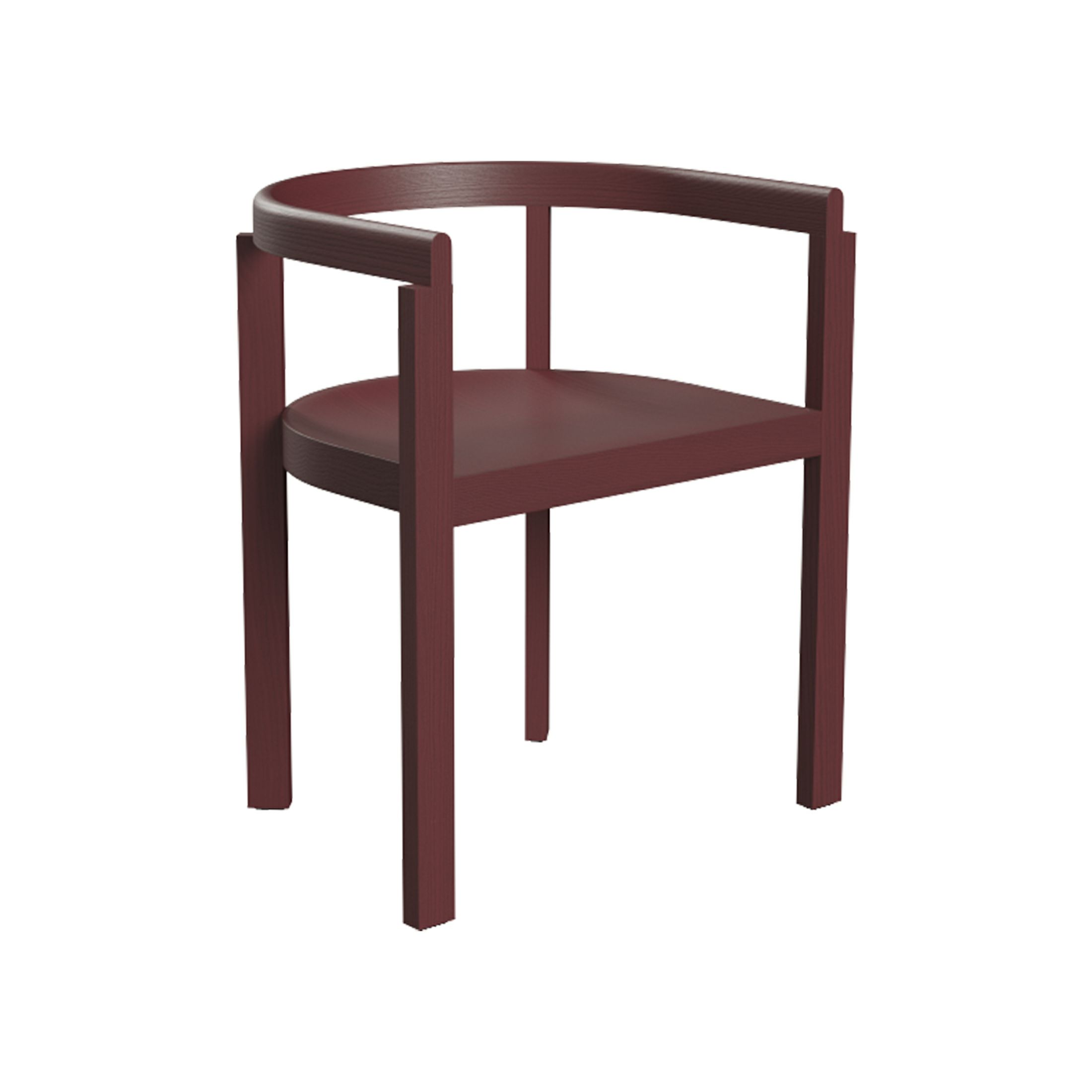 FRITZ HANSEN / AFTER（アフター） / MA100 / バーガンディ（無垢材・カラードアッシュ） / ダイニングチェア