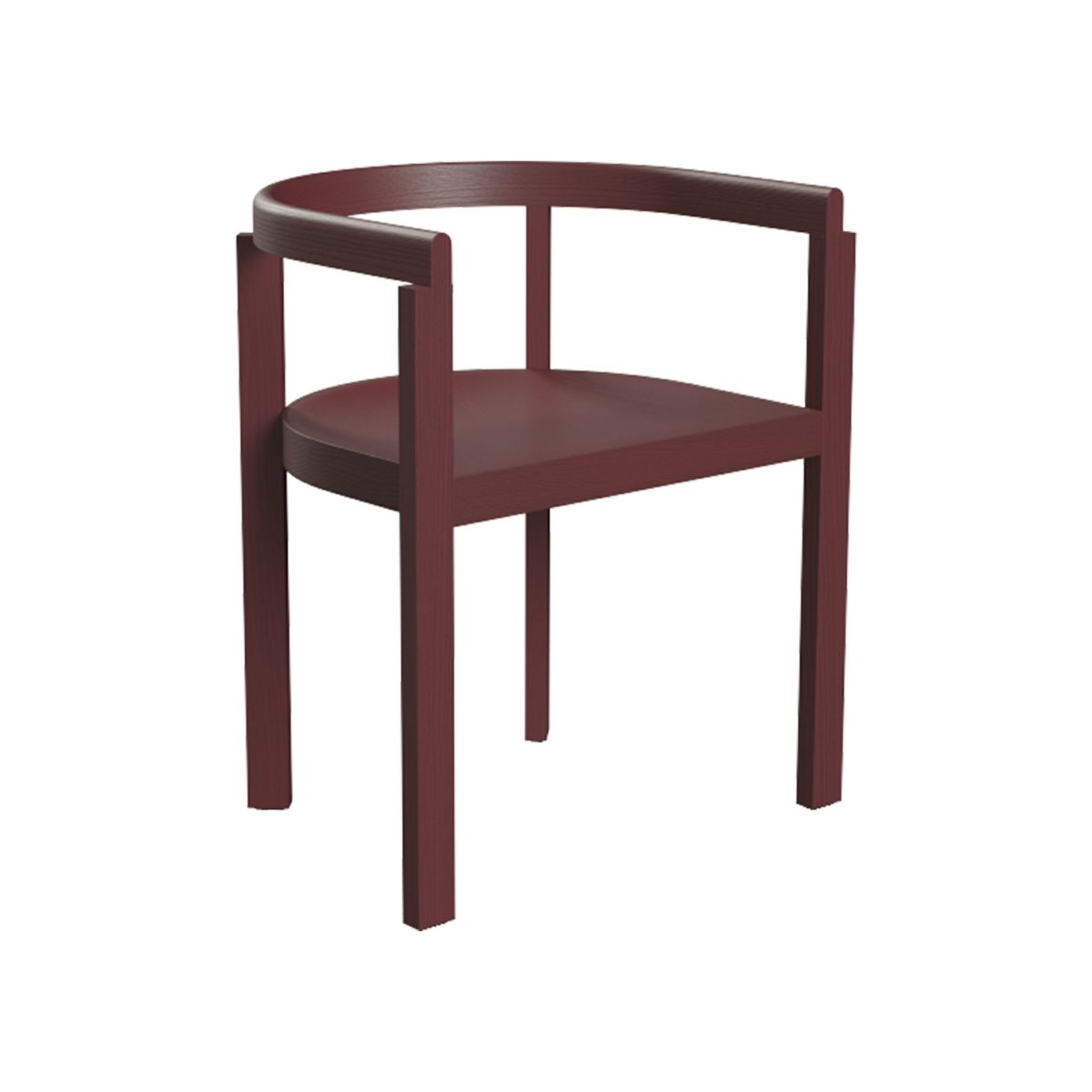 FRITZ HANSEN / AFTER（アフター） / MA100 / バーガンディ（無垢材・カラードアッシュ） / ダイニングチェア