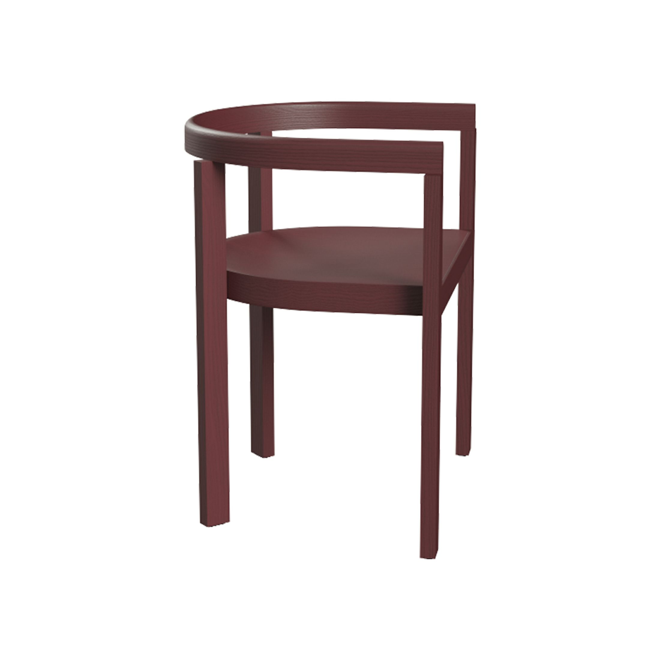 FRITZ HANSEN / AFTER（アフター） / MA100 / バーガンディ（無垢材・カラードアッシュ） / ダイニングチェア